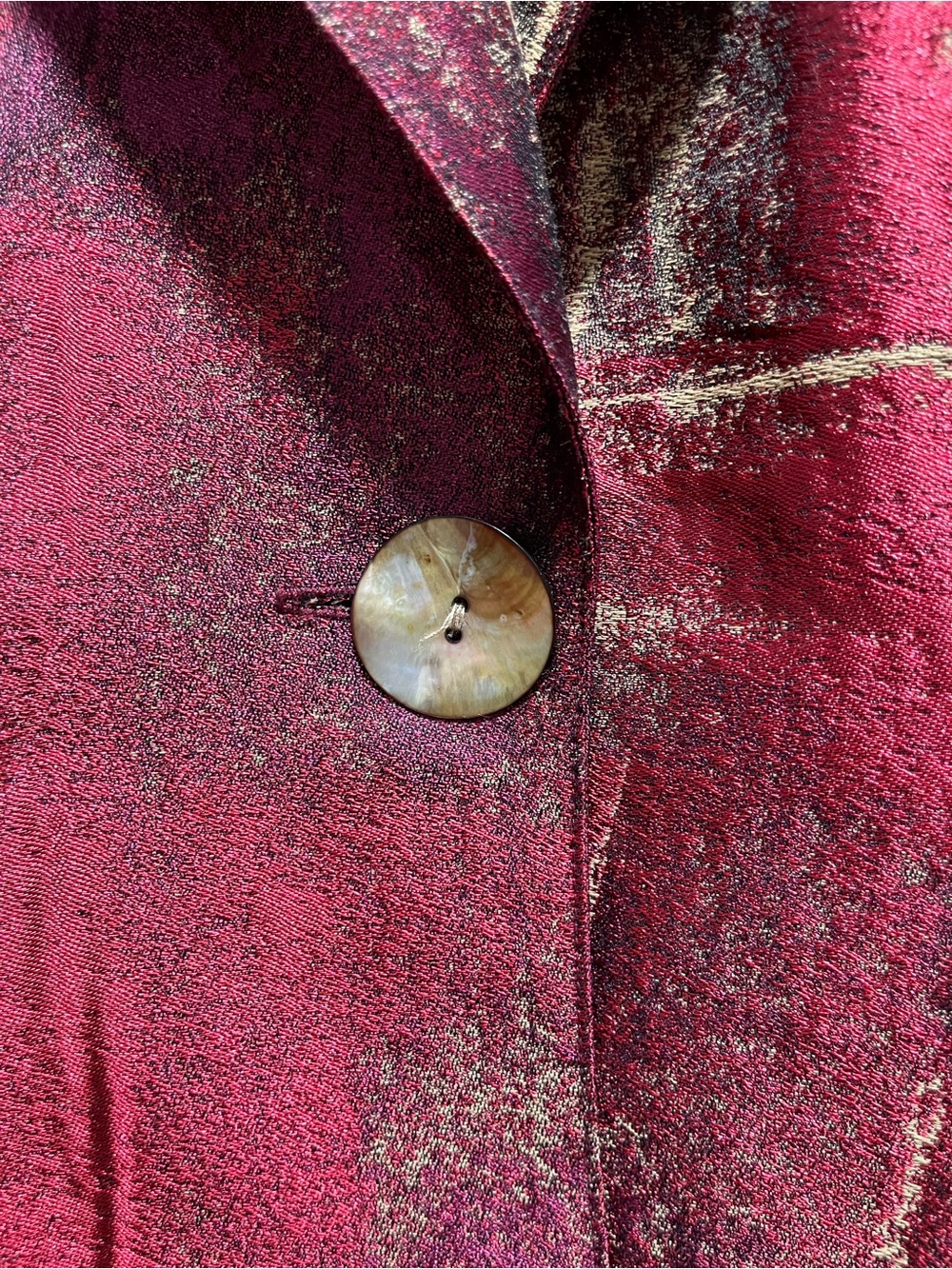 Finley Jacquard Medium Women’s Blazer Jacket Shimmering Pleated Single Button - Picture 6 of 8
